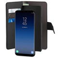 Magnetyczne etui z portfelem 2-w-1 Puro do telefonu Samsung Galaxy S9+ - czarne
