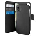 Magnetyczne etui z portfelem Puro 2-w-1 do telefonu iPhone XR - Czarne