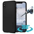 Etui Spigen Thin Fit 360 do telefonu iPhone X / iPhone XS - Czarne