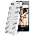 Pokrowiec Puro Rock z Okrągłymi ćWieżami iPhone 5 / 5S - Biały