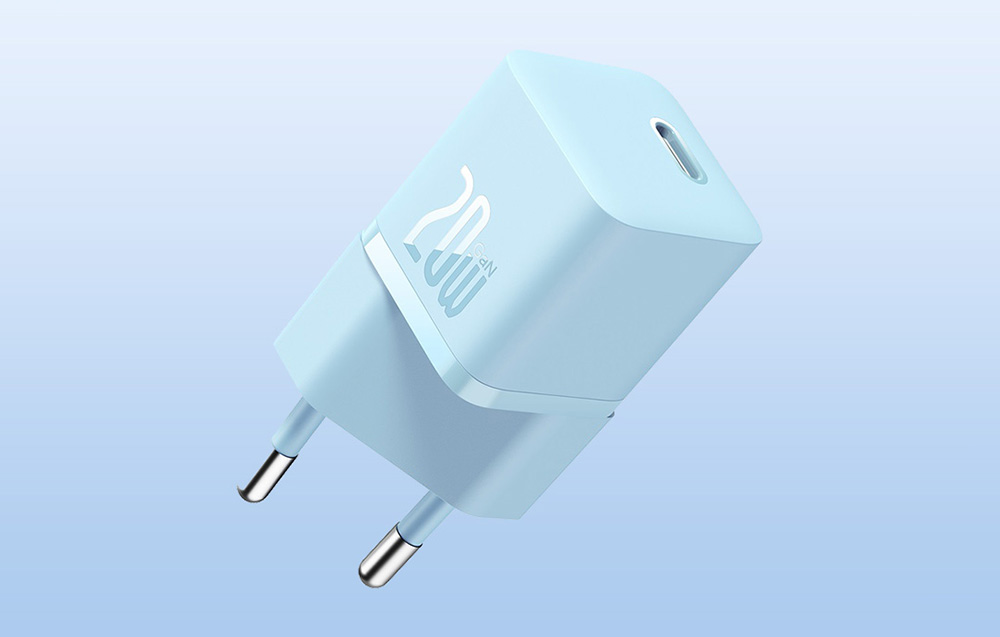 Ładowarka ścienna Baseus Mini GaN5 20W USB-C - niebieska
