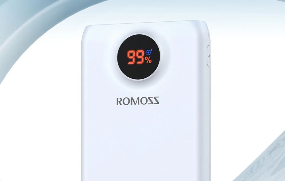 Romoss SW20PF Power Bank 20000mAh/22.5W - USB-C, 2xUSB-A - Biały