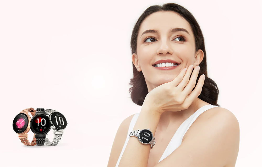 Smartwatch HiFuture Future Aura dla kobiet - srebrny