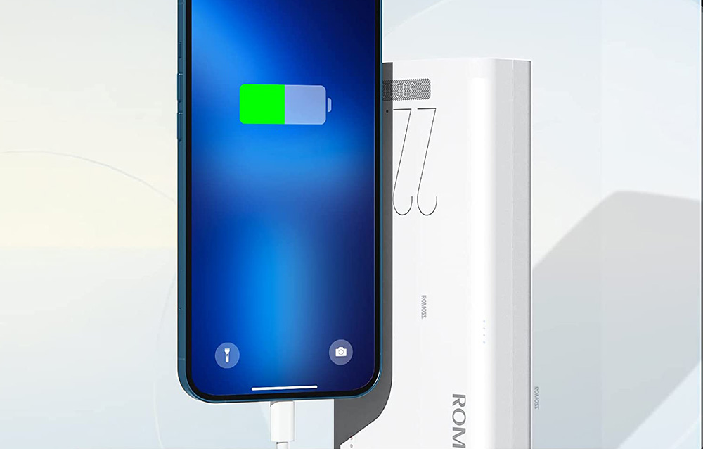 Romoss Sense 8F 30000mAh Power Bank - 22.5W - Biały