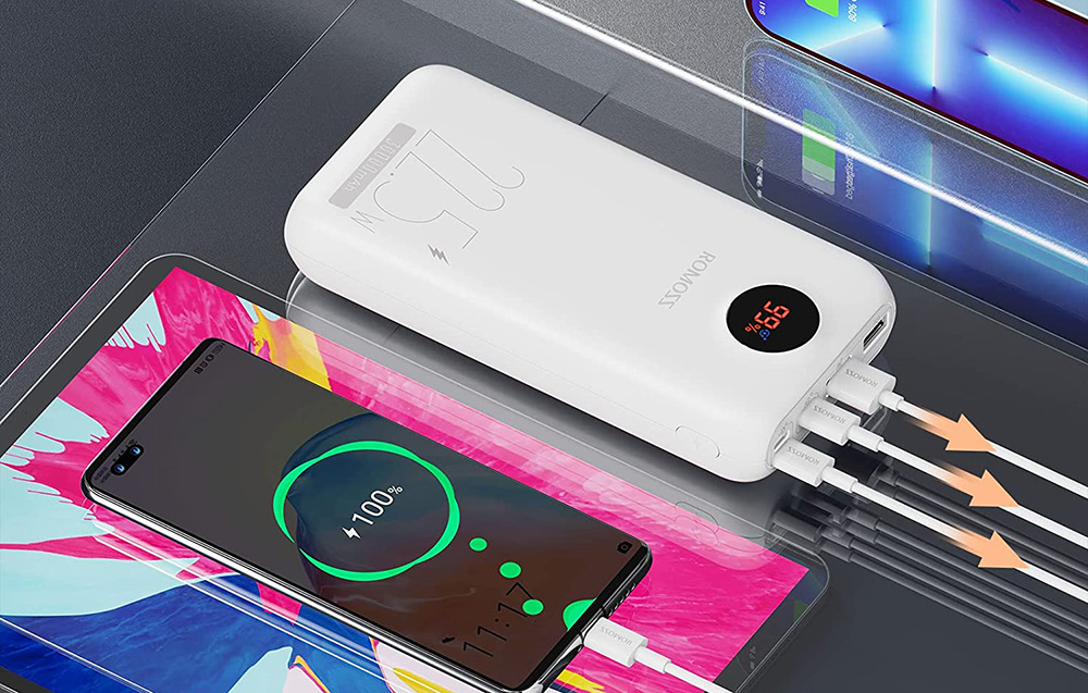 Romoss PSW30PF Power Bank 30000mAh - 22.5W - Biały