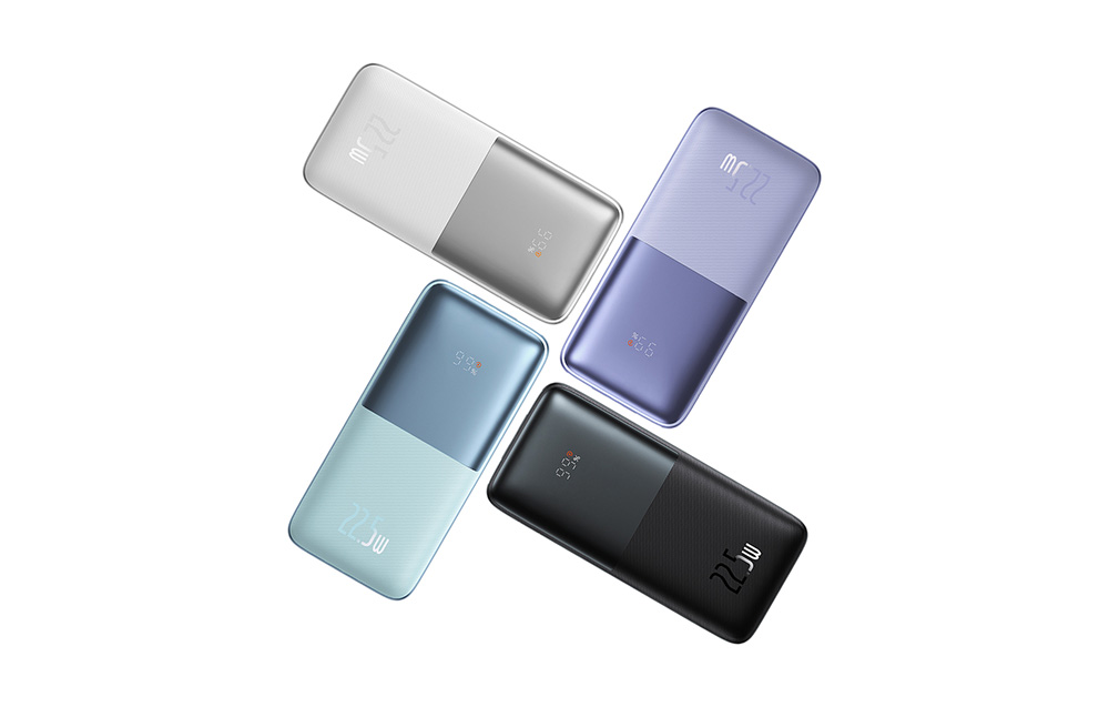 Baseus Bipow Pro Digital Display Fast Charge Power Bank 10000mAh/22.5W - 2xUSB, USB-C - Czarny