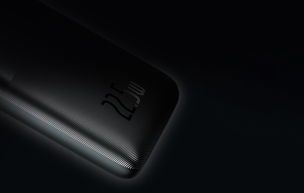 Baseus Bipow Pro Digital Display Fast Charge Power Bank 10000mAh/22.5W - 2xUSB, USB-C - Czarny