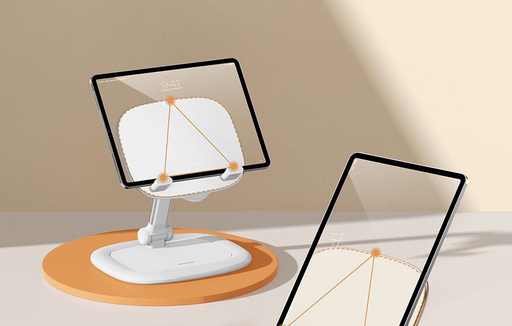 Uchwyt Baseus Seashell Series na iPhone'a/tablet - biały