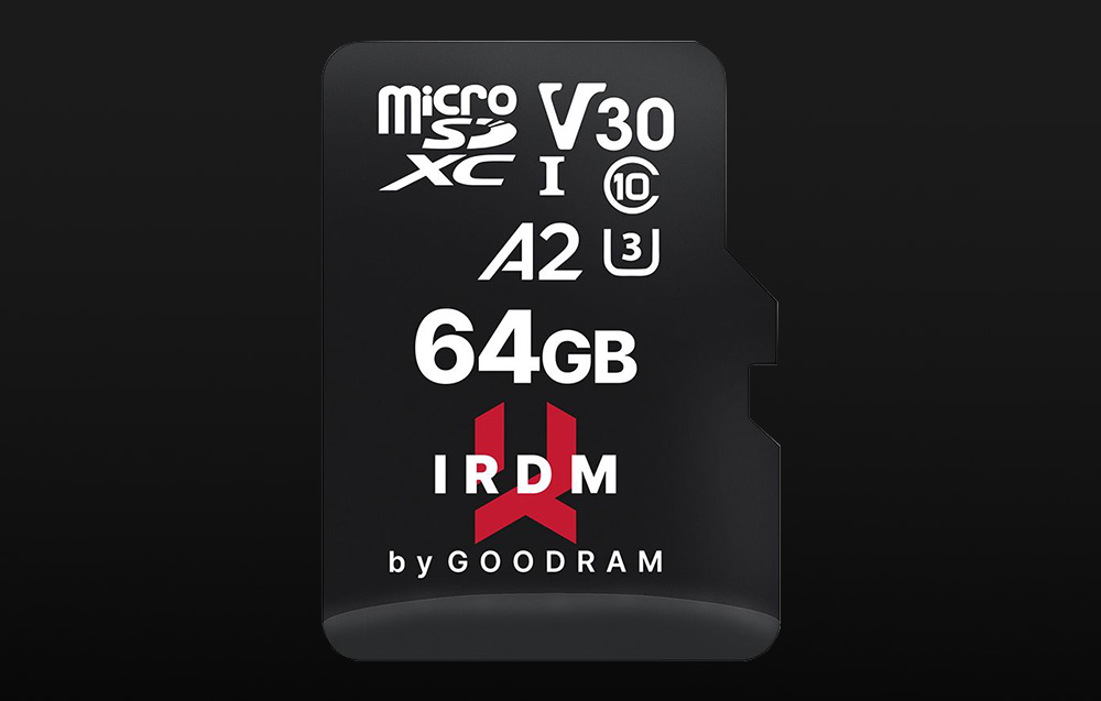 Karta pamięci Goodram IRDM MicroSDXC Class 10 UHS-I/U3 - 64GB