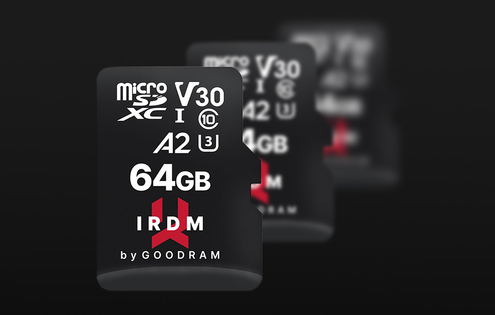 Karta pamięci Goodram IRDM MicroSDXC Class 10 UHS-I/U3 - 64GB