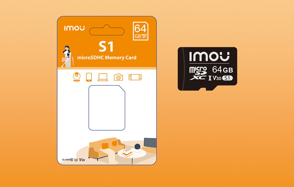 Karta pamięci Imou S1 microSDXC - UHS-I, 10/U3/V30 - 64GB
