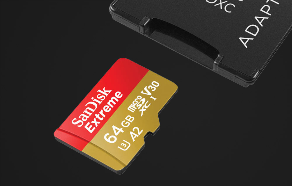 Karta pamięci SanDisk Extreme microSDXC UHS-I U3 SDSQXAH-064G-GN6AA - 64 GB