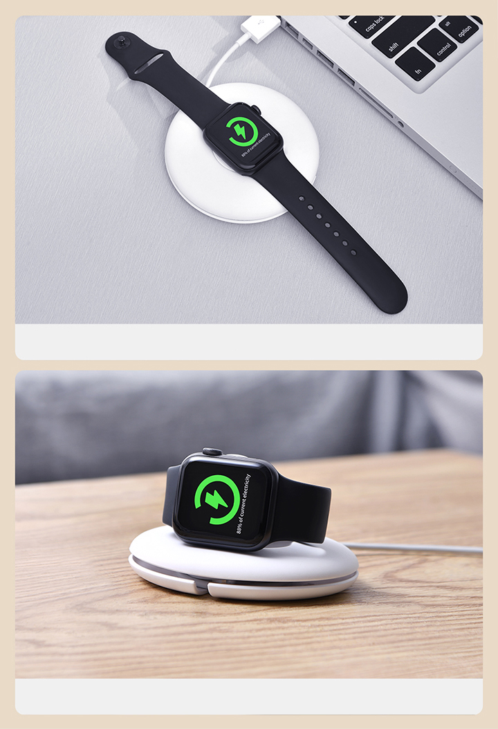 Baseus Planet Cable Winder / Holder - Ładowarka do Apple Watch - Biały