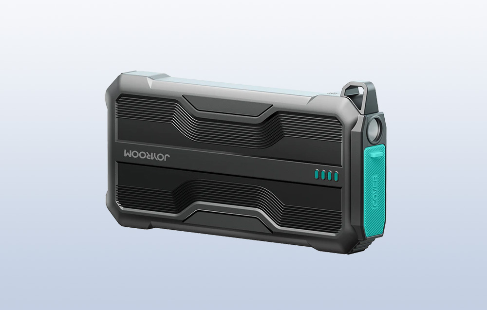 Joyroom JR-L016 Power Bank 10000mAh z kablami USB-C, Lightning, MicroUSB - Czarny